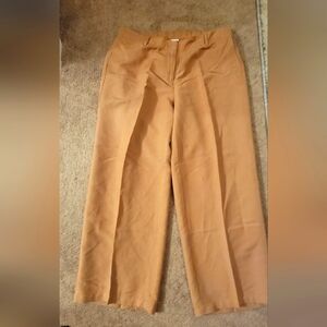 J. Jill Tan Wide Leg Pants with Natural Waist